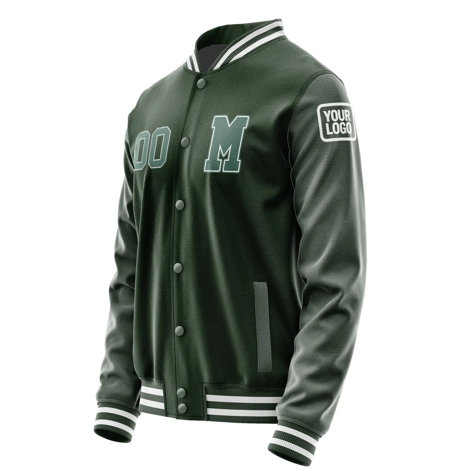 Custom Dark Green Blue Green Jacket sold by Tailorly product image thumbnail 2