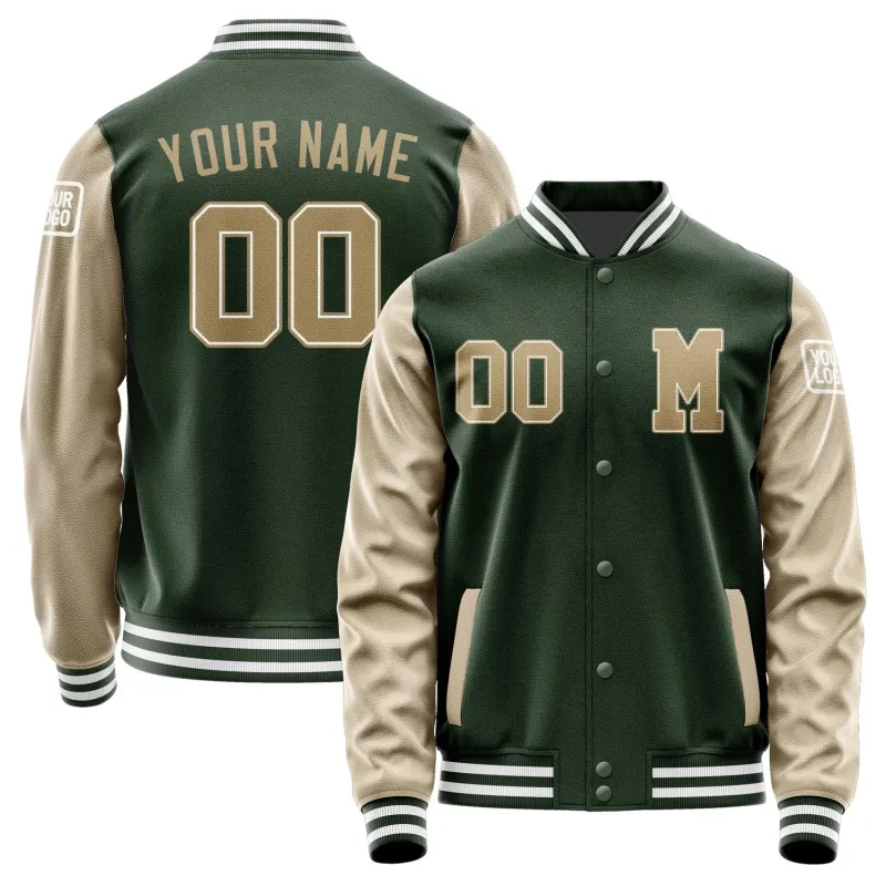 Custom Dark Green Light Khaki Jacket sold by Tailorly