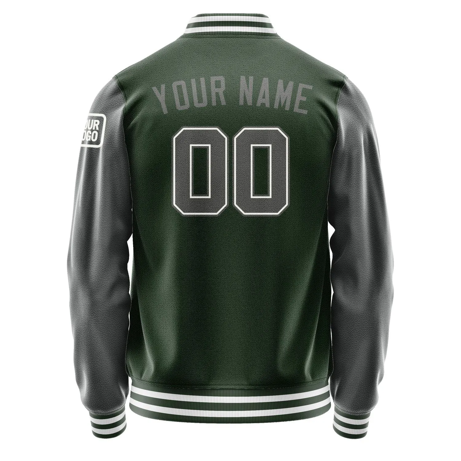 Custom Dark Green Dark Grey Jacket sold by Tailorly product image thumbnail 3