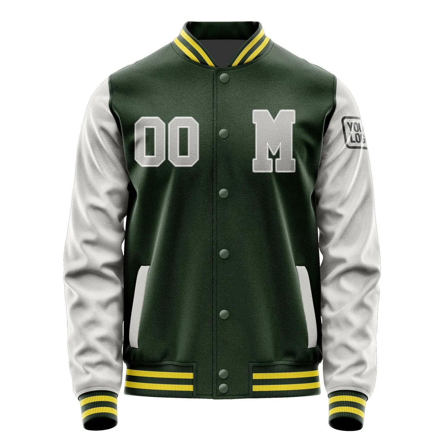 Custom Dark Green Gray Jacket sold by Tailorly product image thumbnail 4