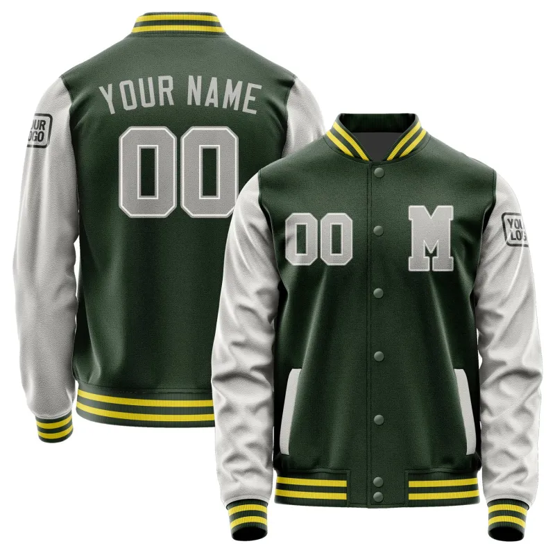 Custom Dark Green Gray Jacket sold by Tailorly