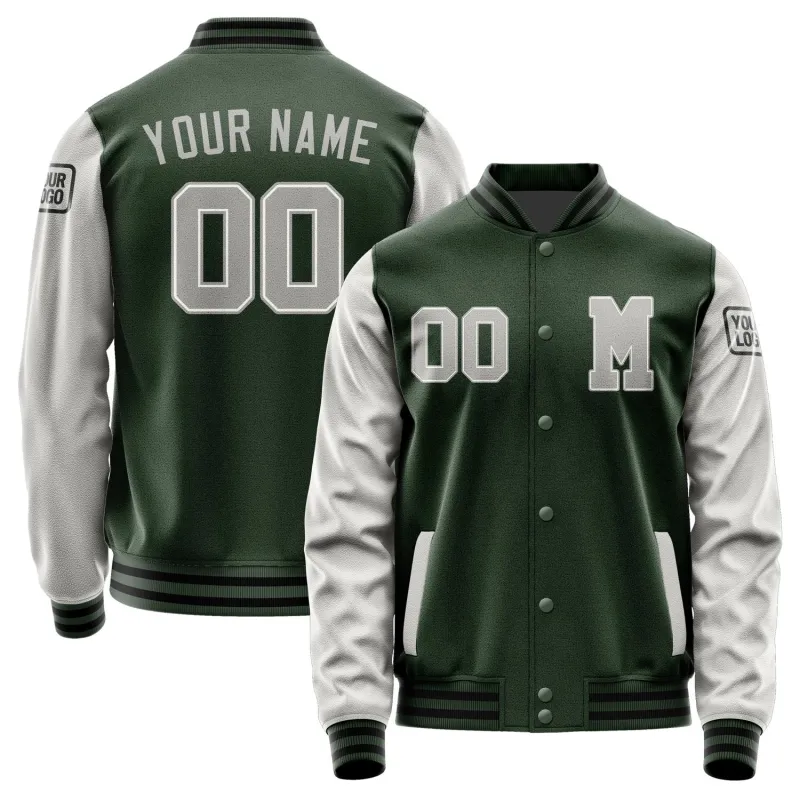 Custom Dark Green Gray Jacket sold by Tailorly