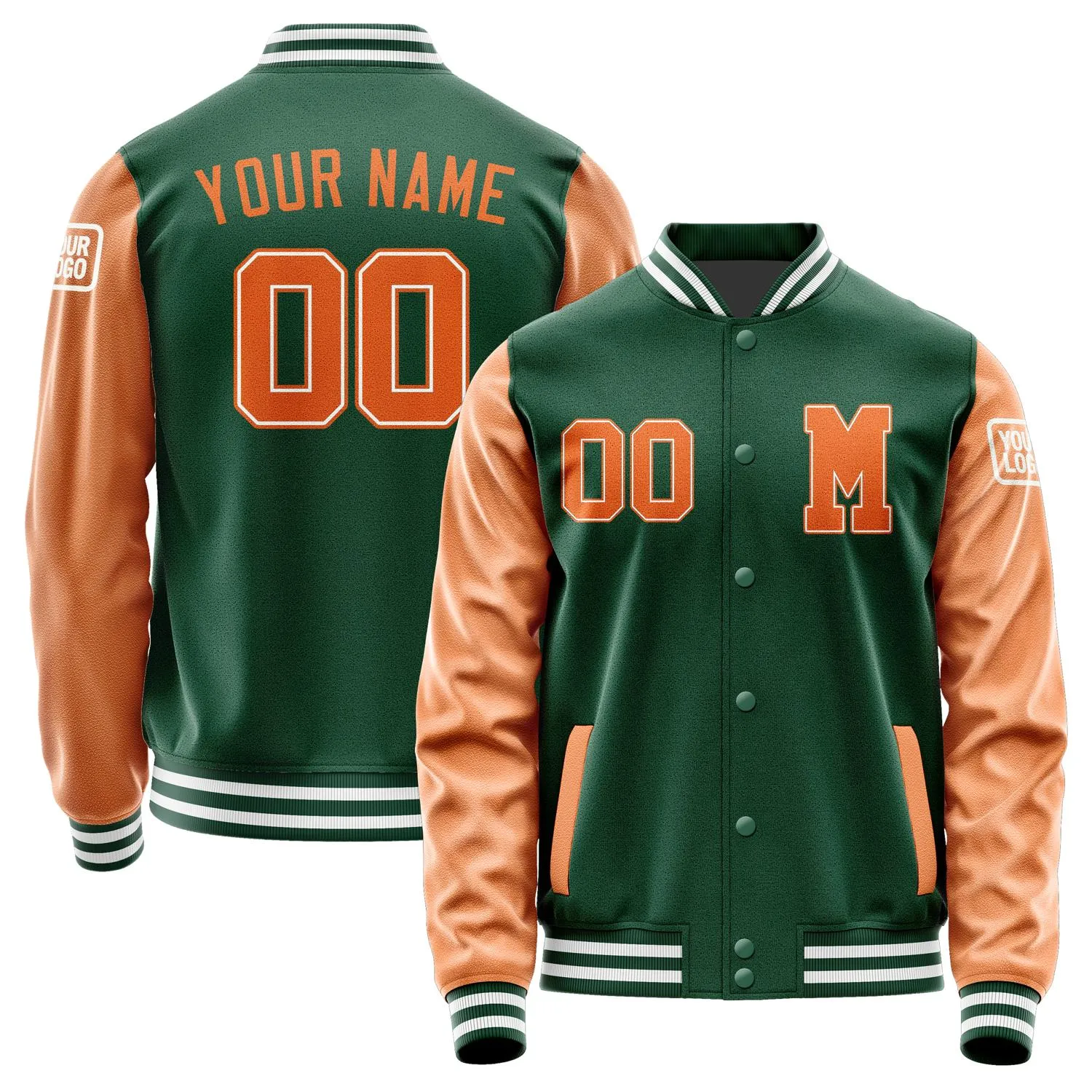 Custom Green Orange Jacket sold by Tailorly