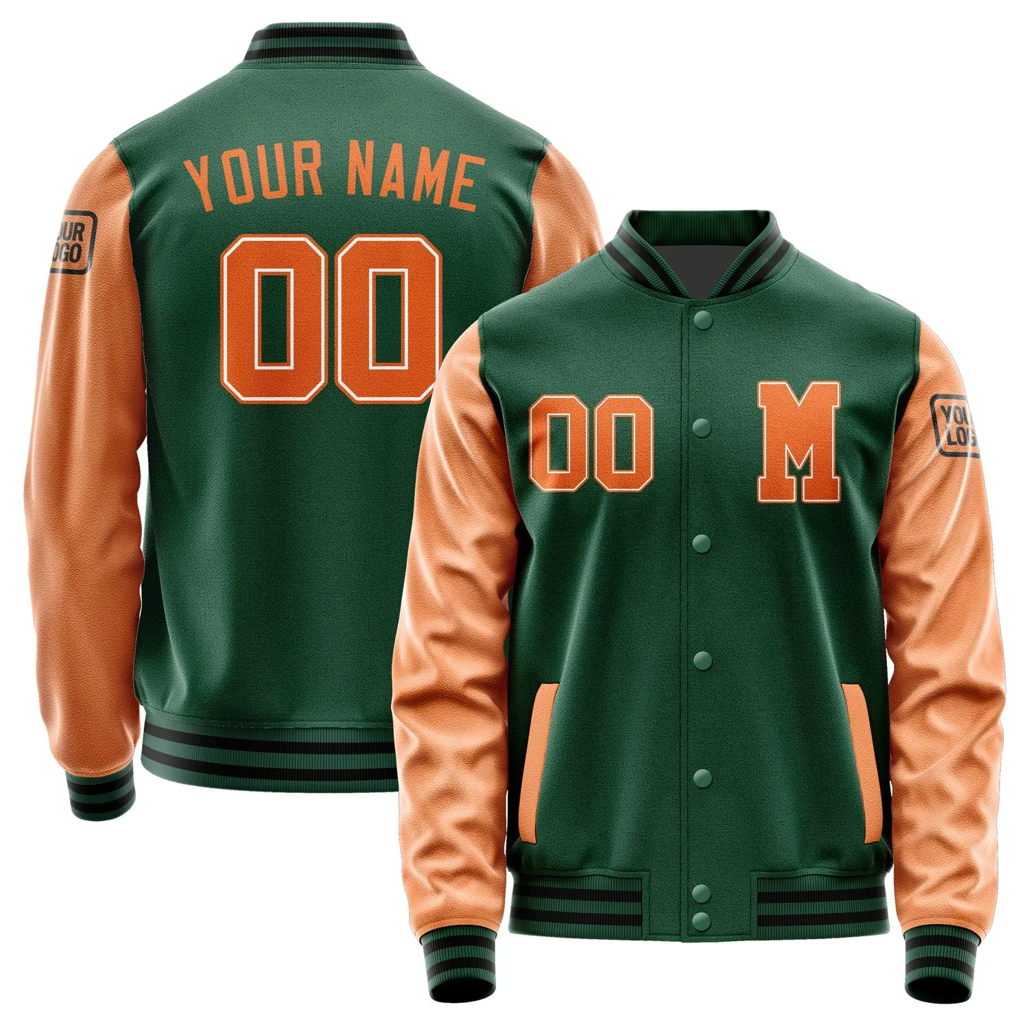 Custom Green Orange Jacket sold by Tailorly