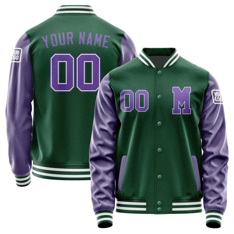 Custom Green Light Purple Jacket sold by Tailorly