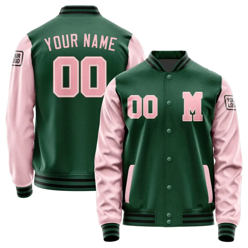 Custom Green Light Pink Jacket sold by Tailorly