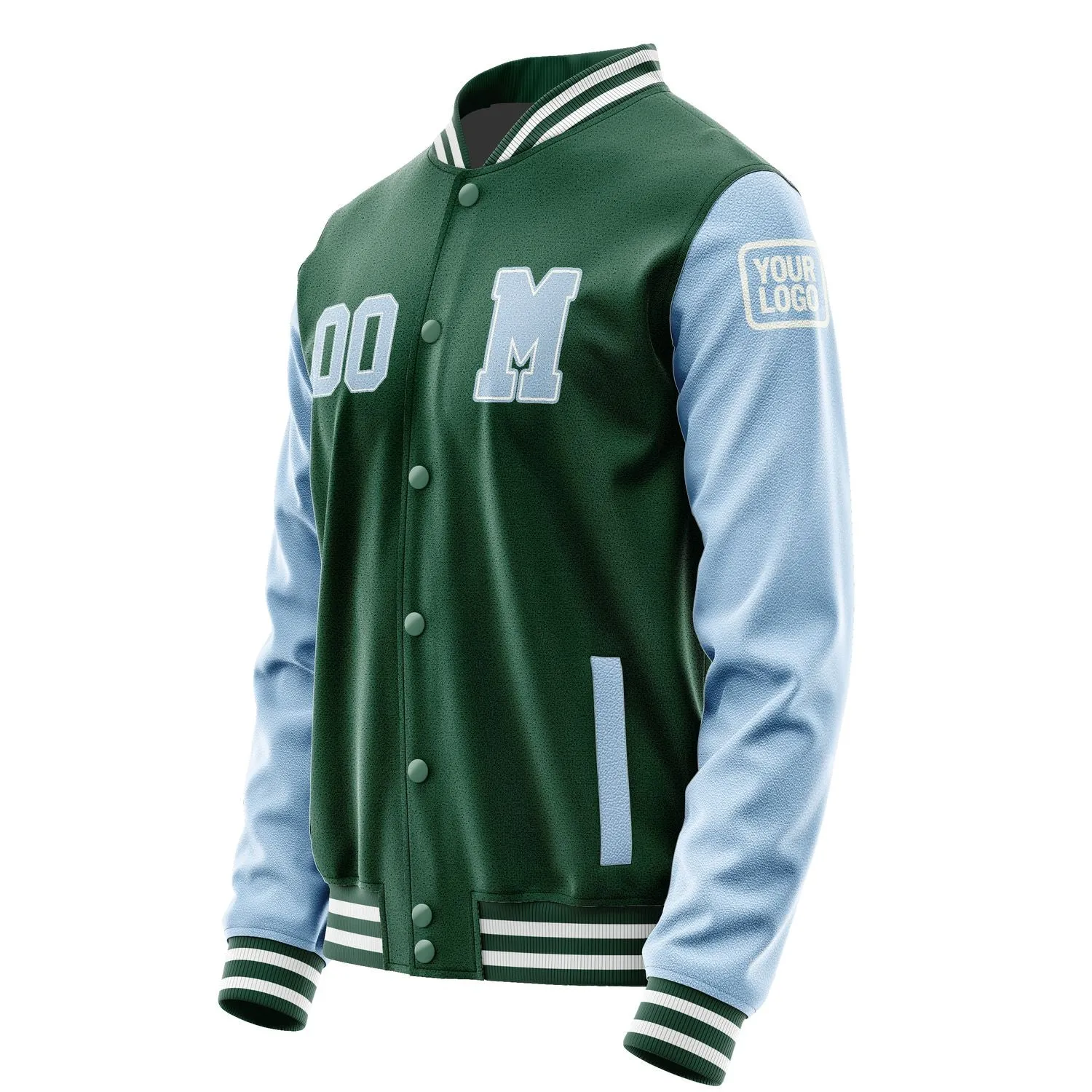 Custom Green Light Blue Jacket sold by Tailorly product image thumbnail 2
