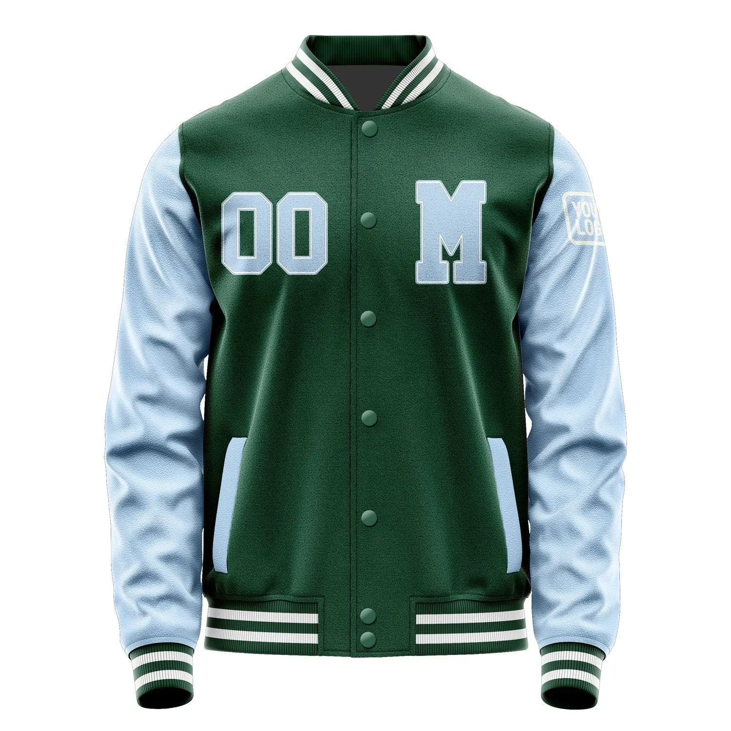 Custom Green Light Blue Jacket sold by Tailorly product image thumbnail 4
