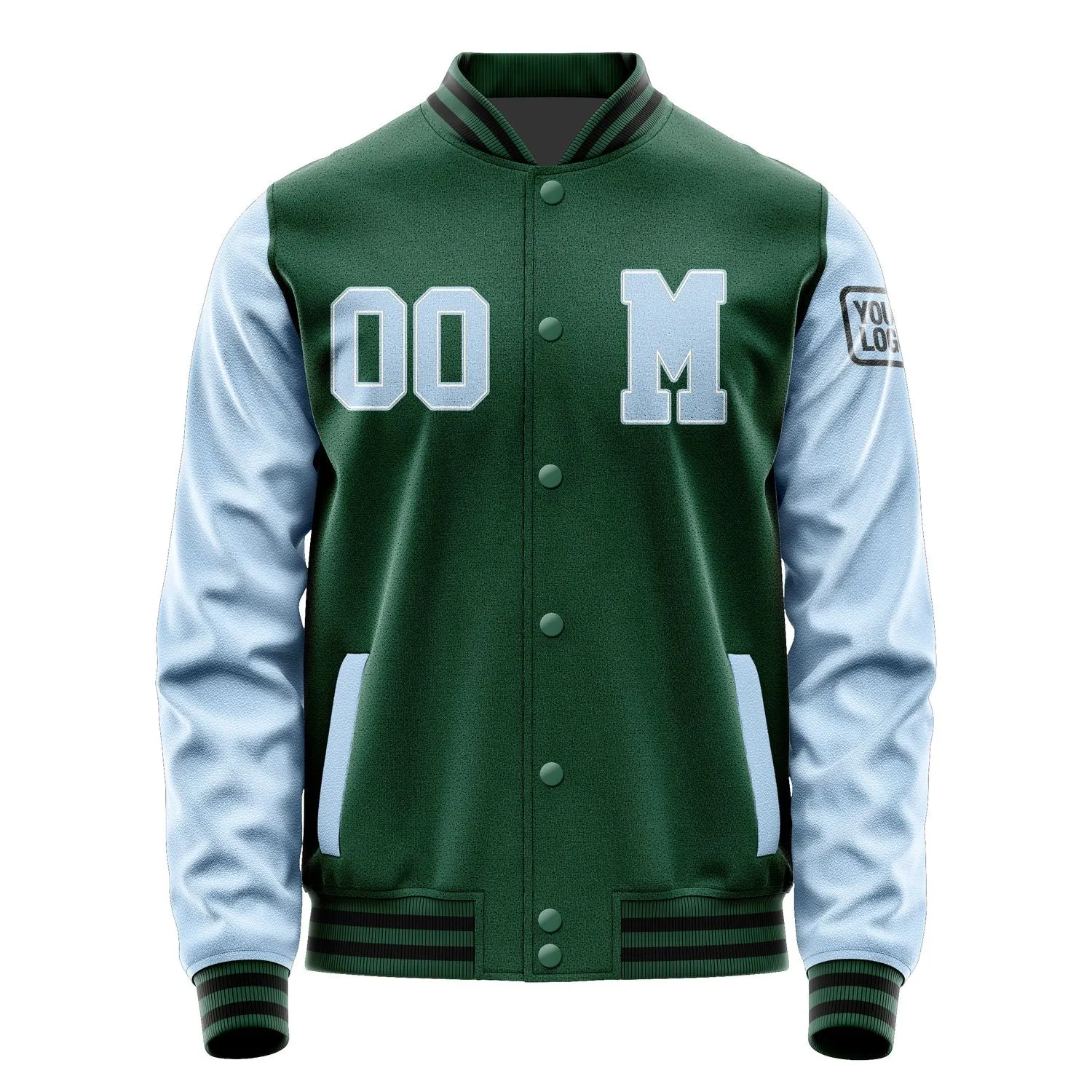 Custom Green Light Blue Jacket sold by Tailorly product image thumbnail 4