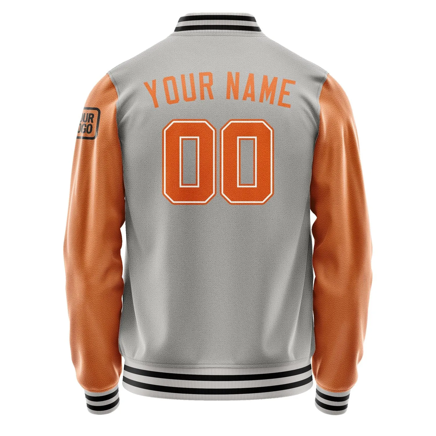 Custom Gray Orange Jacket sold by Tailorly product image thumbnail 3