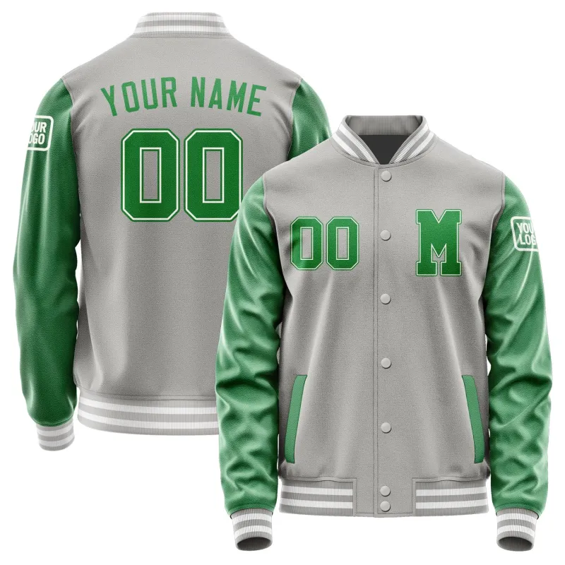 Custom Gray Emerald Green Jacket sold by Tailorly