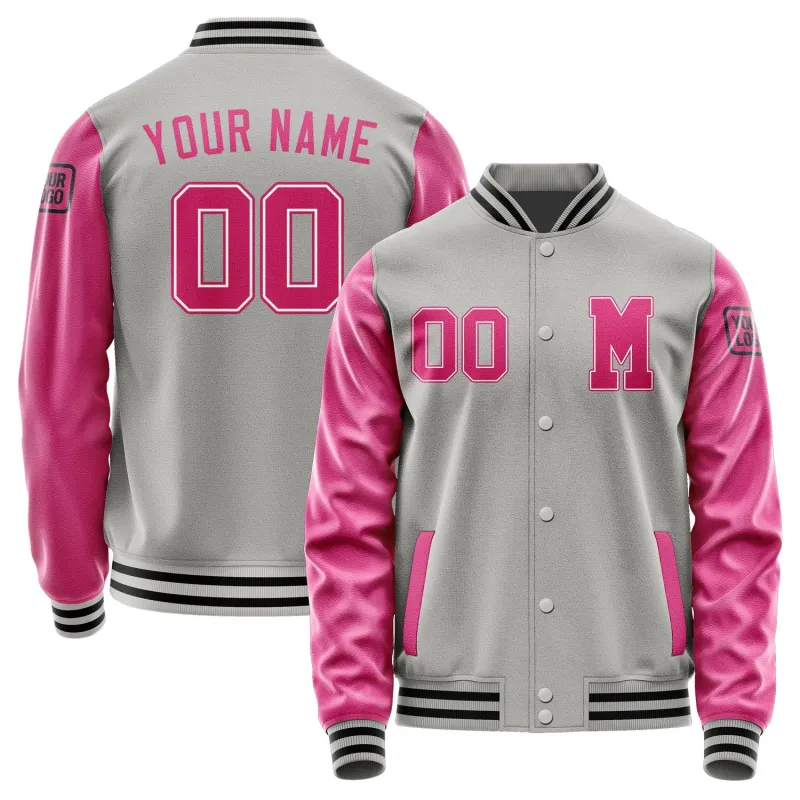 Custom Gray Pink Jacket sold by Tailorly