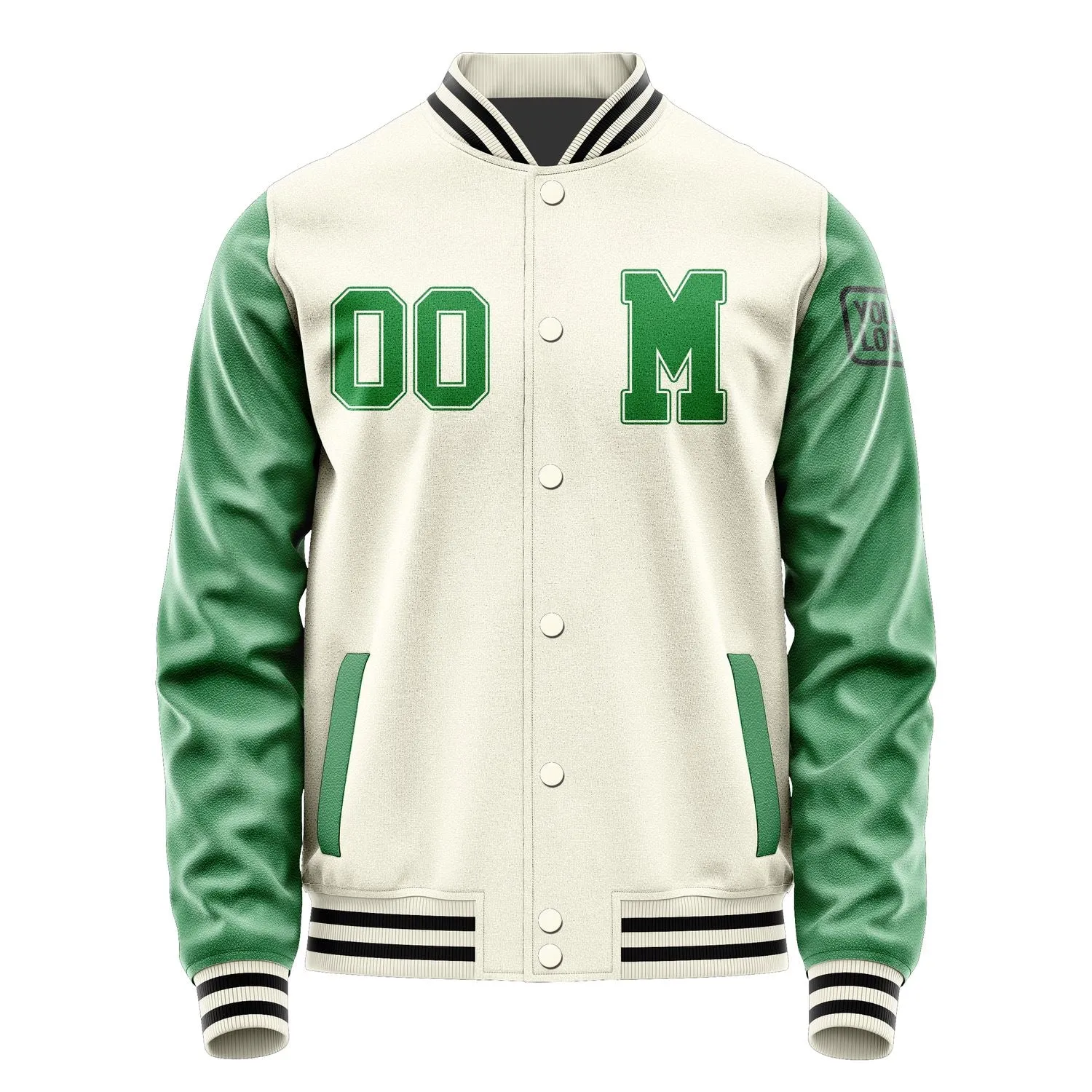 Custom Cream Emerald Green Jacket sold by Tailorly product image thumbnail 4