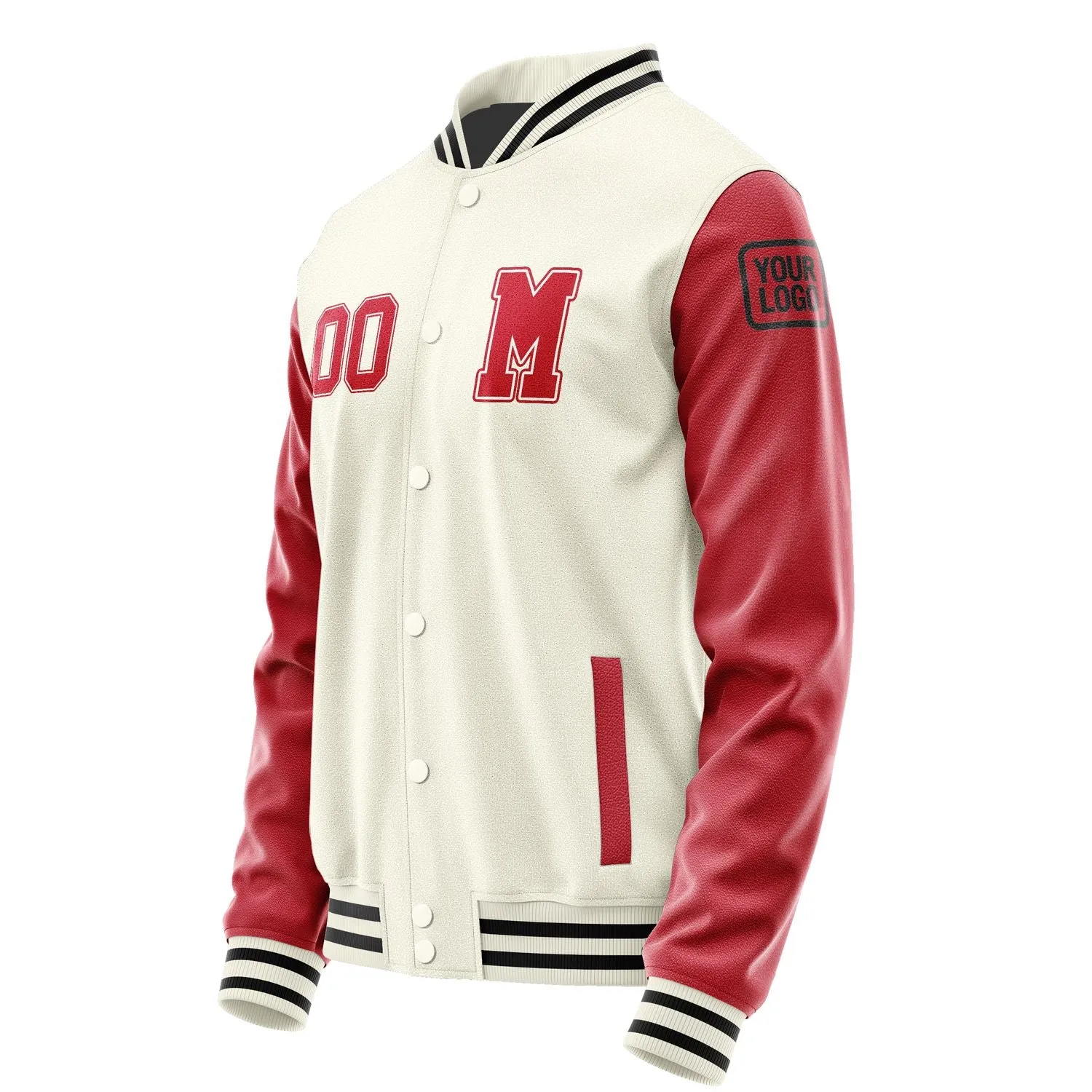 Custom Cream Red Jacket sold by Tailorly product image thumbnail 2