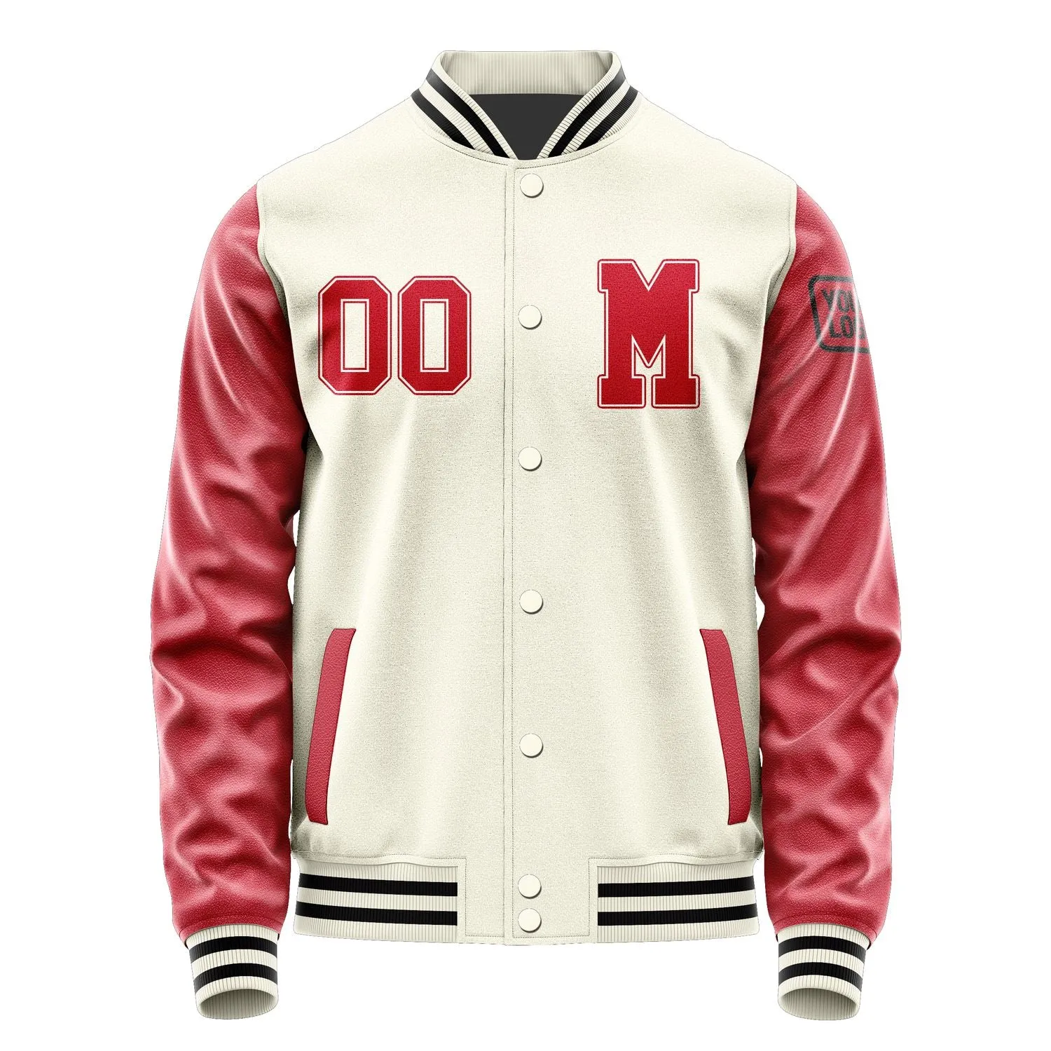 Custom Cream Red Jacket sold by Tailorly product image thumbnail 4