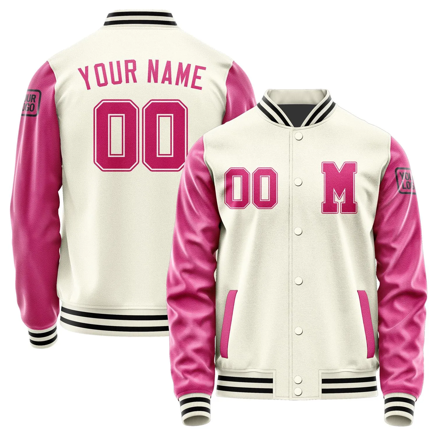 Custom Cream Pink Jacket sold by Tailorly