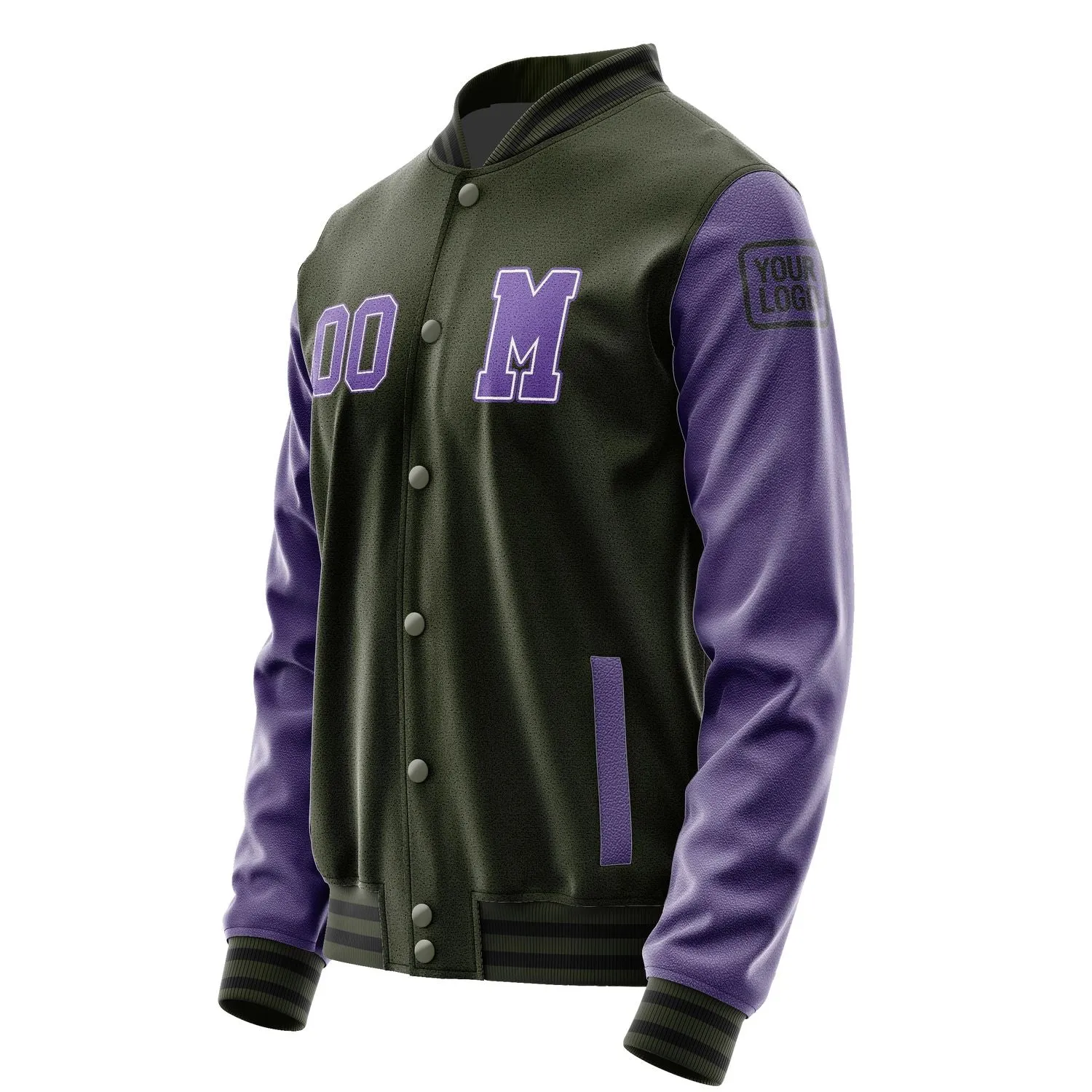 Custom Olive Light Purple Jacket sold by Tailorly product image thumbnail 2