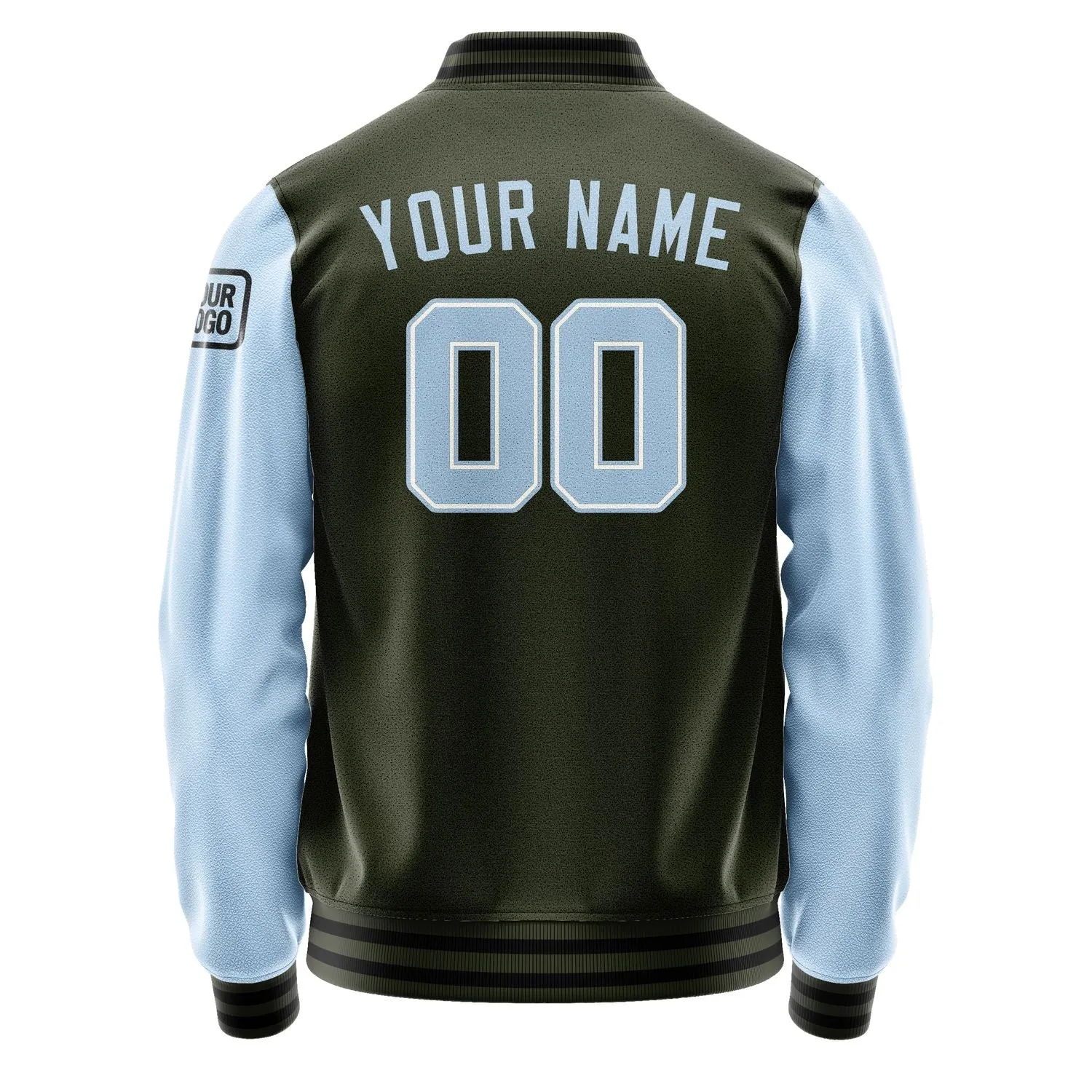 Custom Olive Light Blue Jacket sold by Tailorly product image thumbnail 3