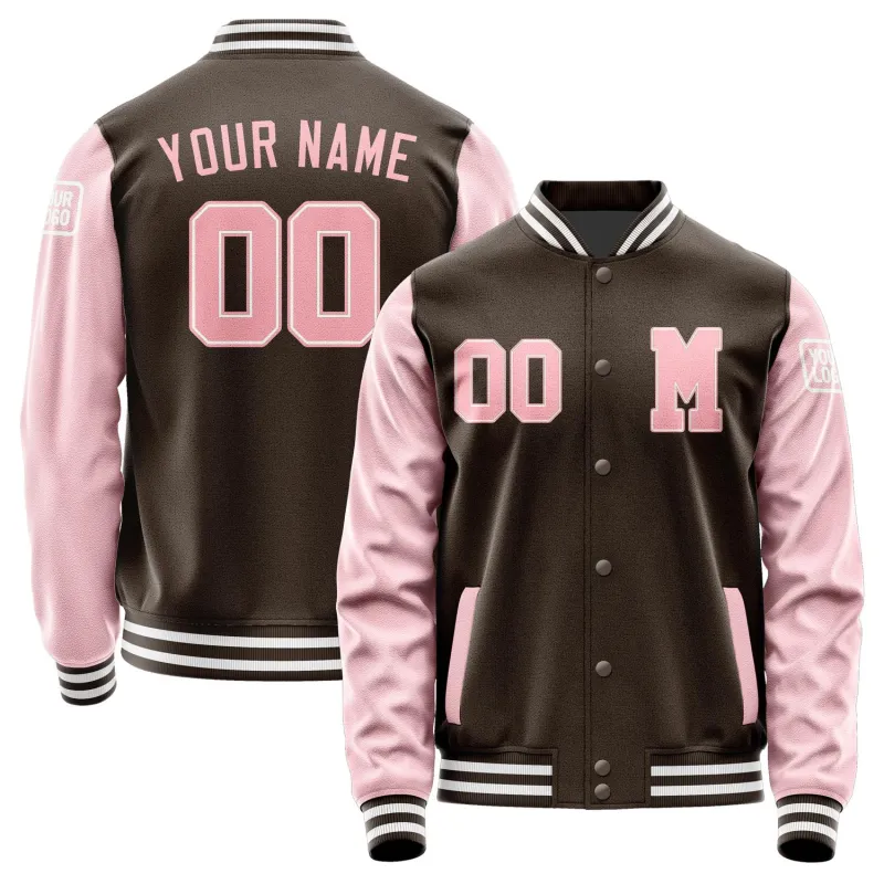 Custom Brown Light Pink Jacket sold by Tailorly