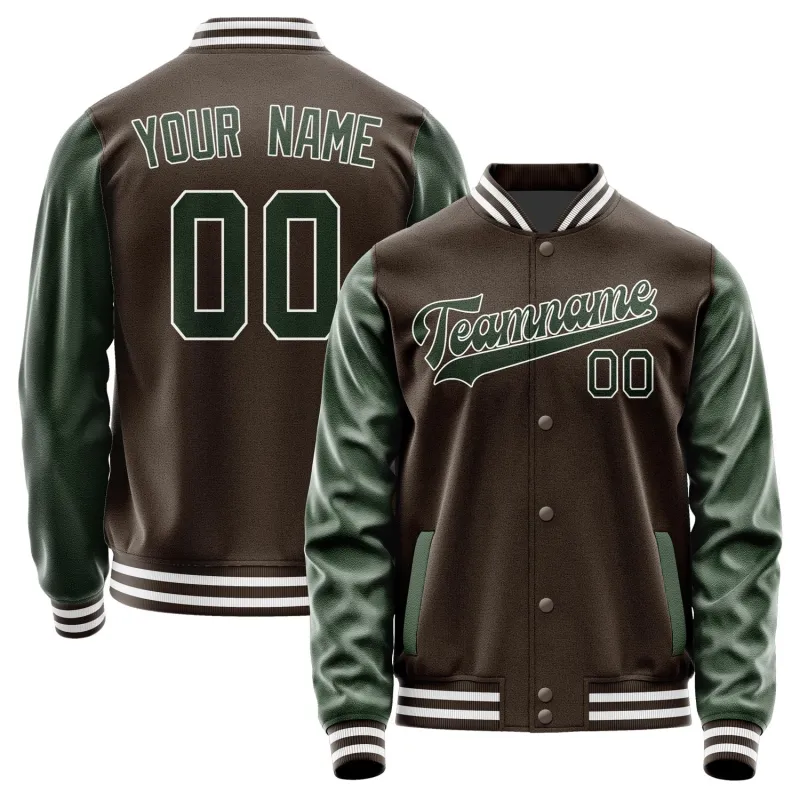 Custom Brown Dark Green Jacket sold by Tailorly