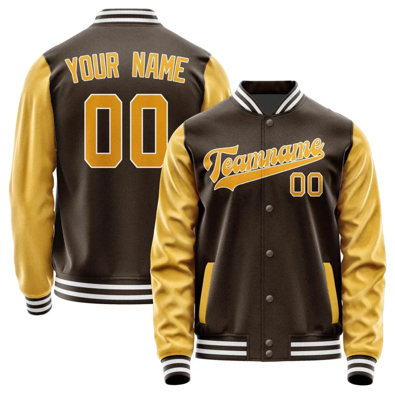 Custom Brown Yellow Jacket sold by Tailorly