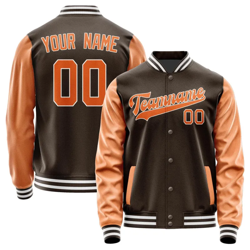 Custom Brown Orange Jacket sold by Tailorly