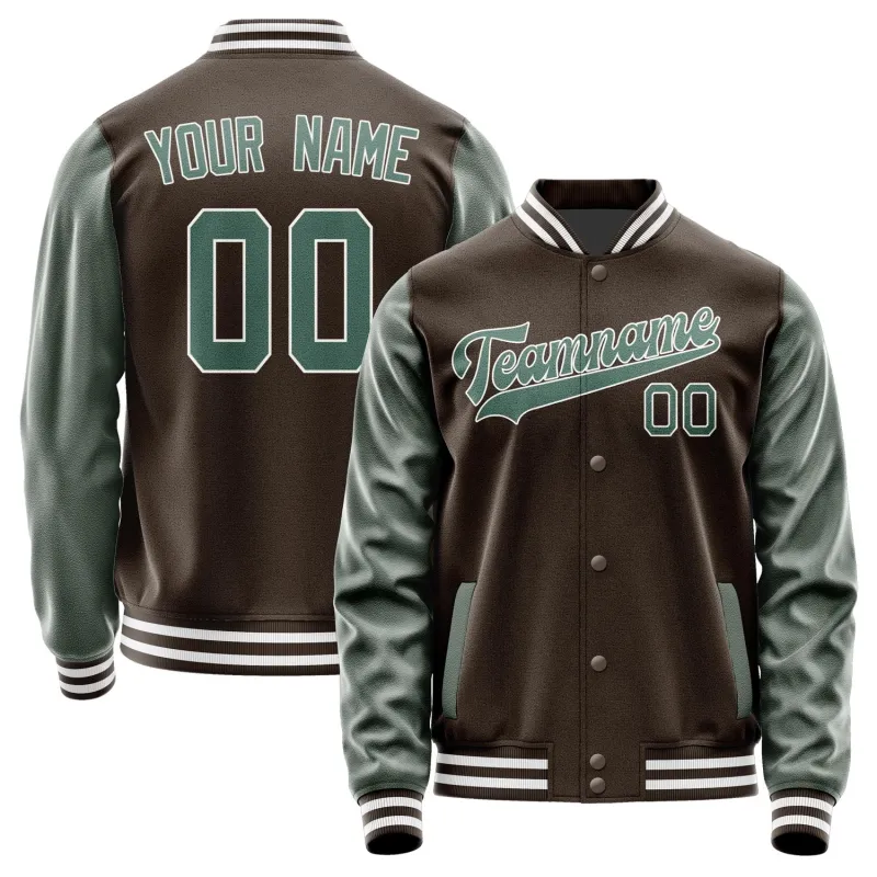 Custom Brown Blue Green Jacket sold by Tailorly