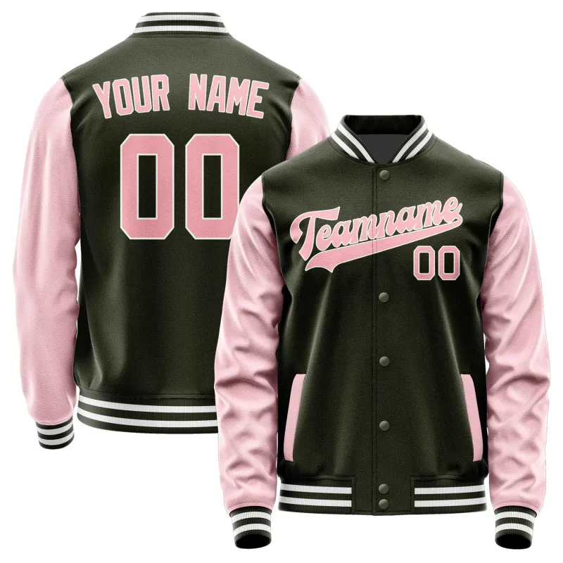 Custom Olive Light Pink Jacket sold by Tailorly