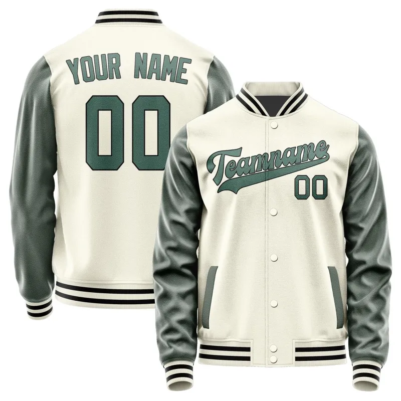 Custom Cream Blue Green Jacket sold by Tailorly