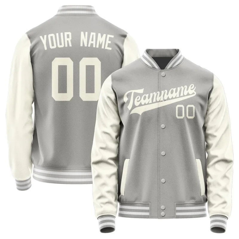 Custom Gray Cream Jacket sold by Tailorly