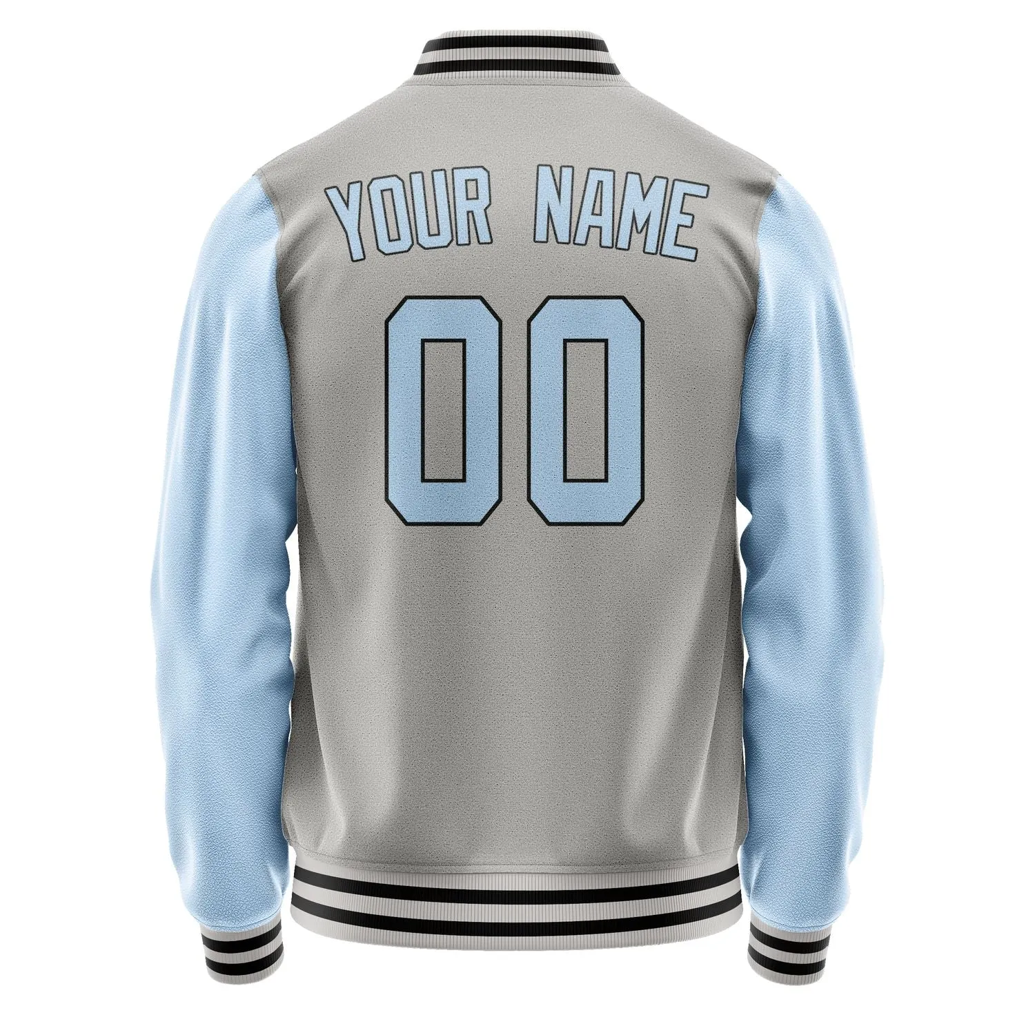 Custom Gray Light Blue Jacket sold by Tailorly product image thumbnail 3