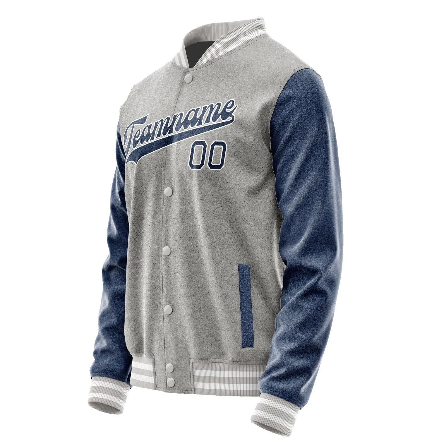 Custom Gray Blue Jacket sold by Tailorly product image thumbnail 2