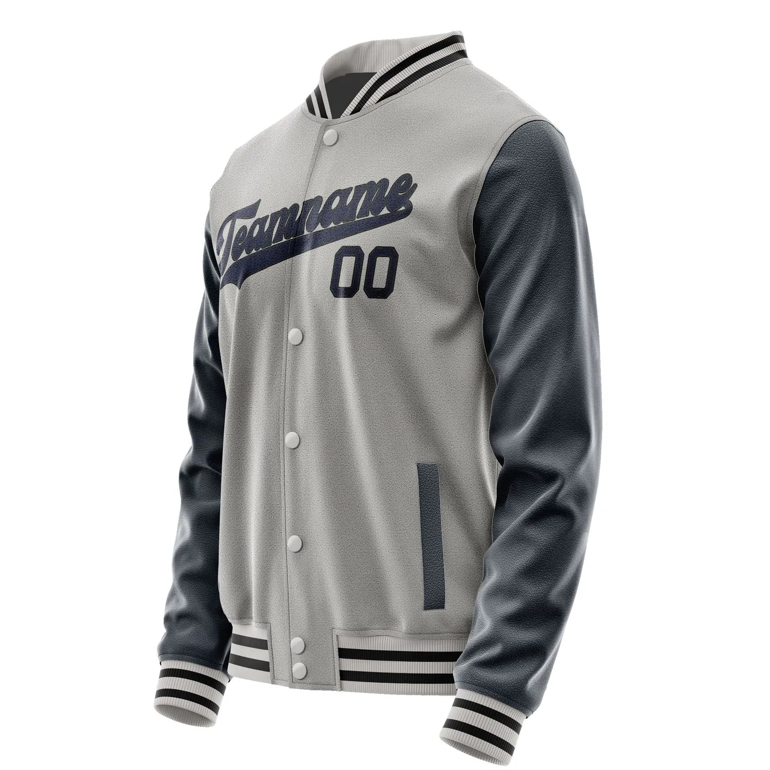 Custom Gray Navy Jacket sold by Tailorly product image thumbnail 2