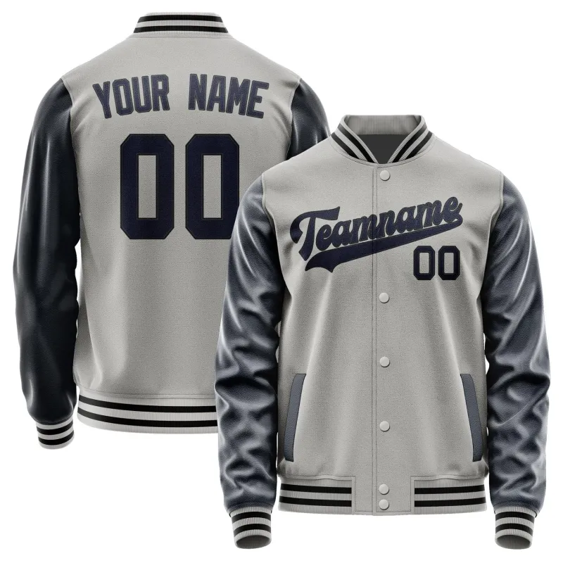 Custom Gray Navy Jacket sold by Tailorly