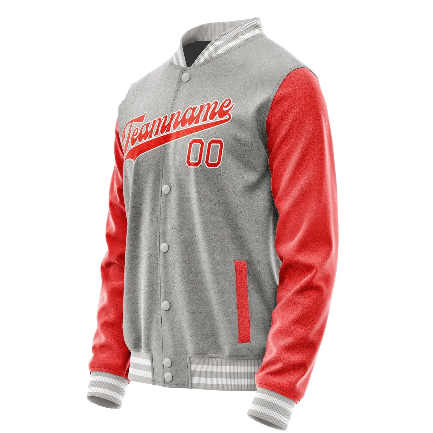Custom Gray Orange Red Jacket sold by Tailorly product image thumbnail 2