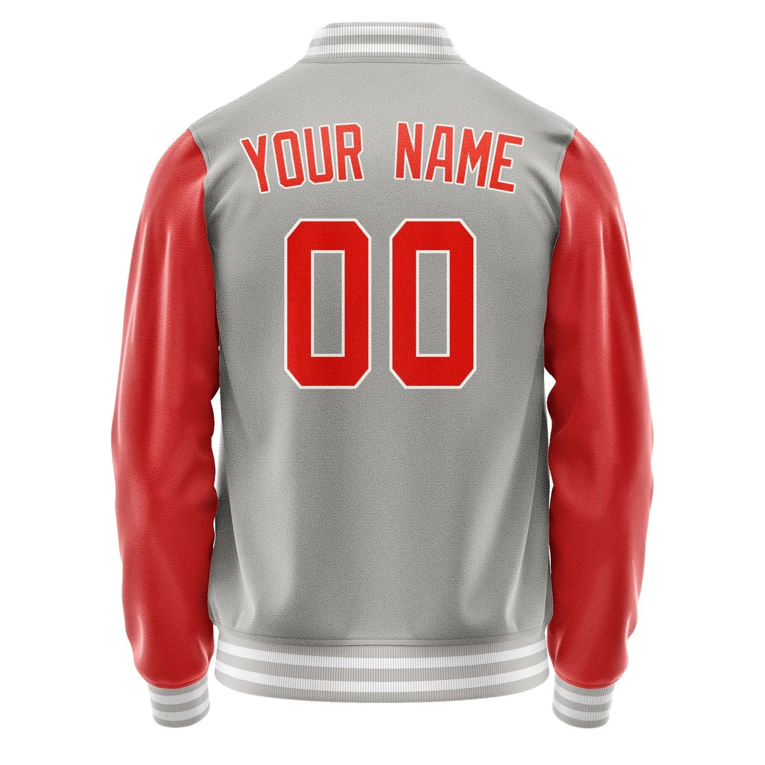 Custom Gray Orange Red Jacket sold by Tailorly product image thumbnail 3