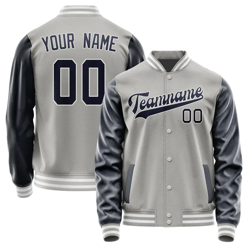 Custom Gray Navy Jacket sold by Tailorly