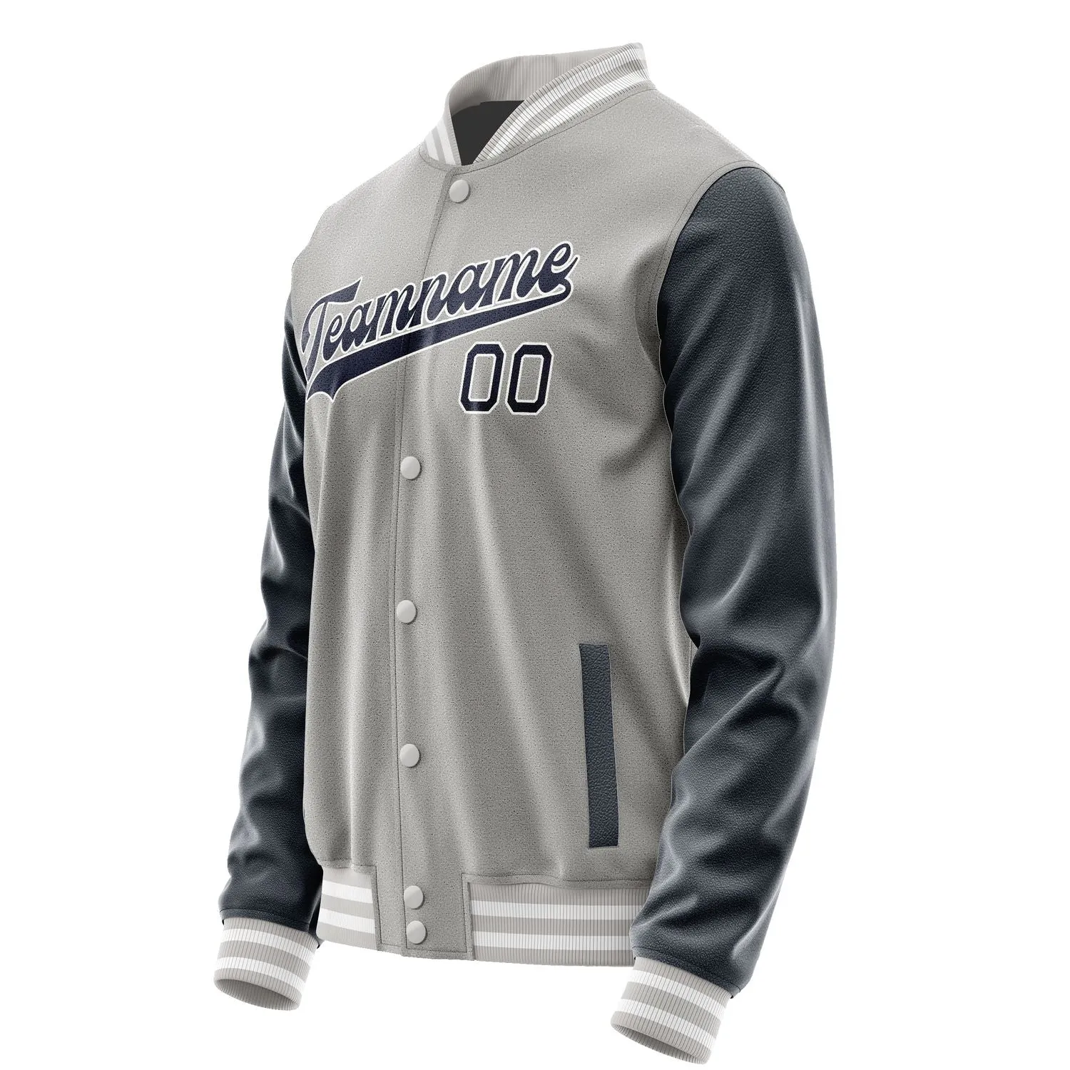 Custom Gray Navy Jacket sold by Tailorly product image thumbnail 2