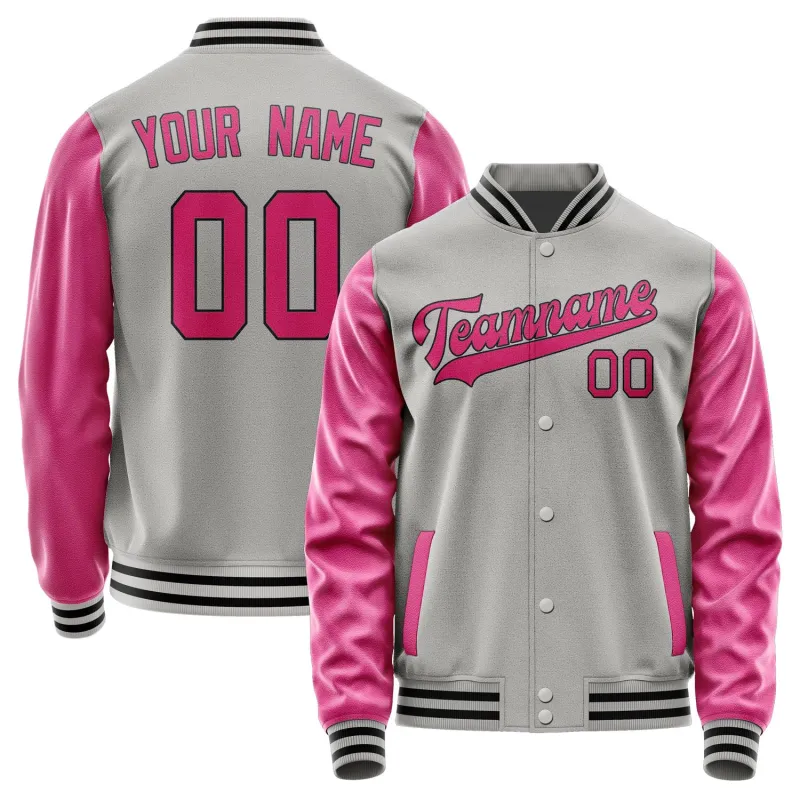 Custom Gray Pink Jacket sold by Tailorly