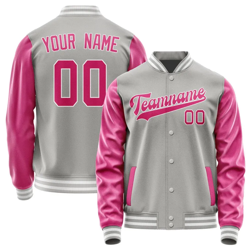 Custom Gray Pink Jacket sold by Tailorly