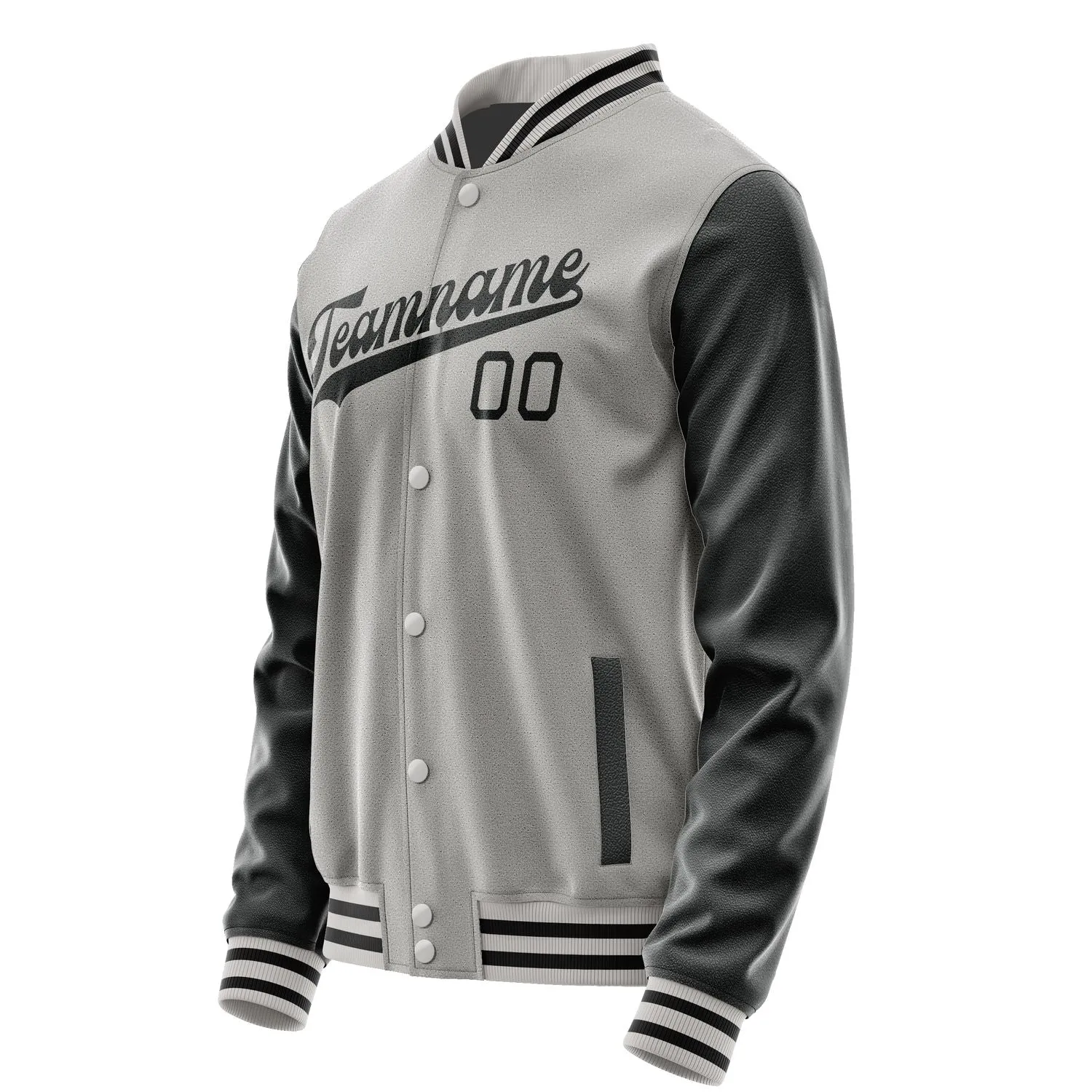 Custom Gray Black Jacket sold by Tailorly product image thumbnail 2