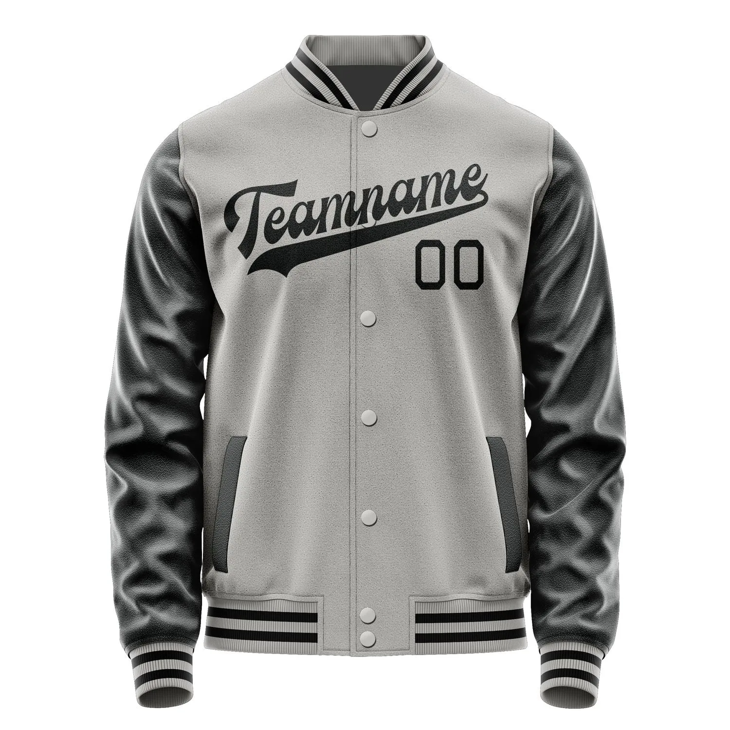 Custom Gray Black Jacket sold by Tailorly product image thumbnail 4
