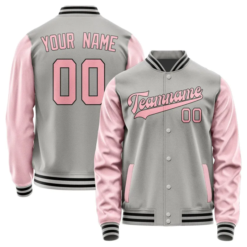 Custom Gray Light Pink Jacket sold by Tailorly