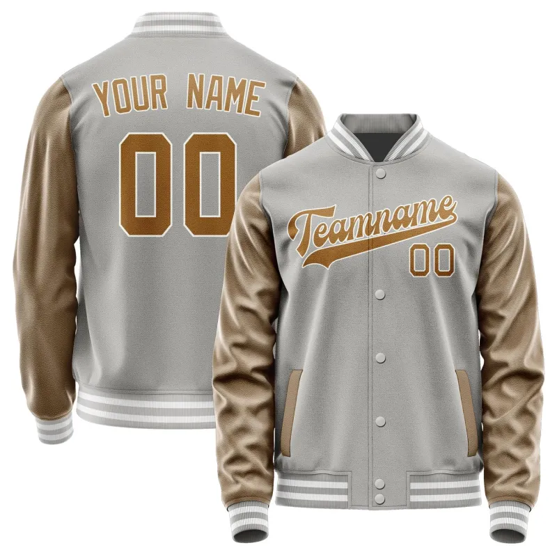 Custom Gray Khaki Jacket sold by Tailorly