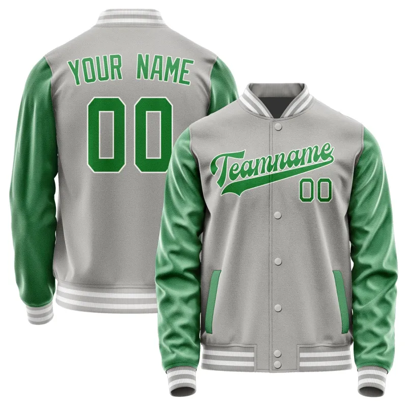 Custom Gray Emerald Green Jacket sold by Tailorly