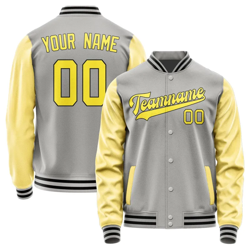 Custom Gray Light Yellow Jacket sold by Tailorly