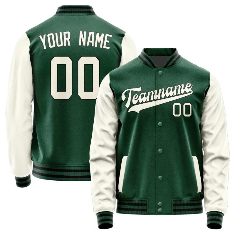 Custom Green Cream Jacket sold by Tailorly