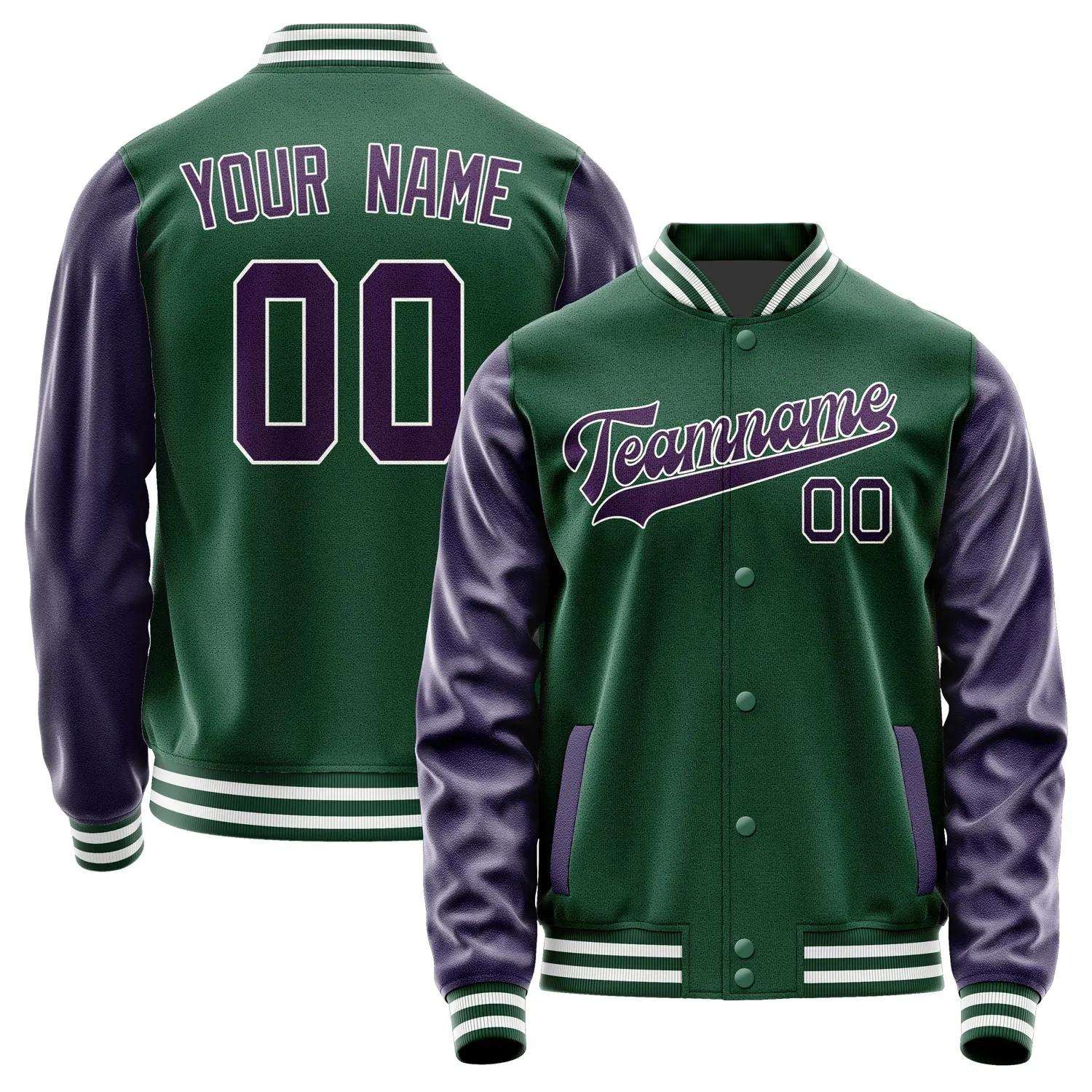 Custom Green Purple Jacket sold by Tailorly