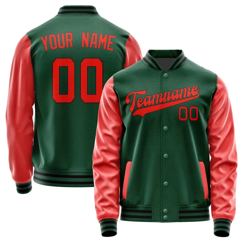 Custom Green Orange Red Jacket sold by Tailorly