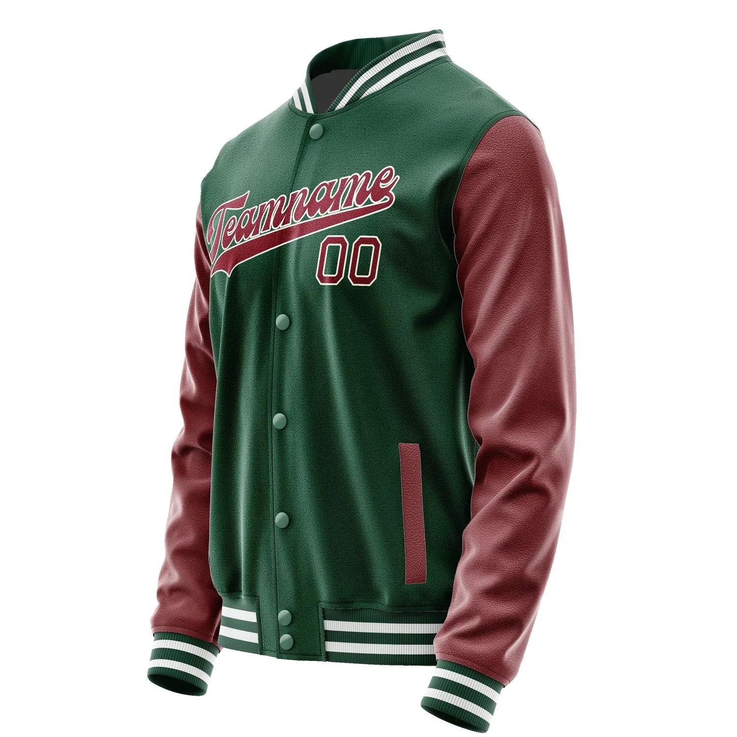 Custom Green Crimson Red Jacket sold by Tailorly product image thumbnail 2